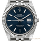 Rolex Datejust 41 White Rolesor Bright Blue Dial Jubilee
