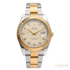 Rolex Datejust II 41 Yellow Rolesor Silver Diamond Dial