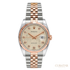 Rolex Datejust 36 Everose Rolesor Champagne Jubilee Dial Diamond Markers Watch