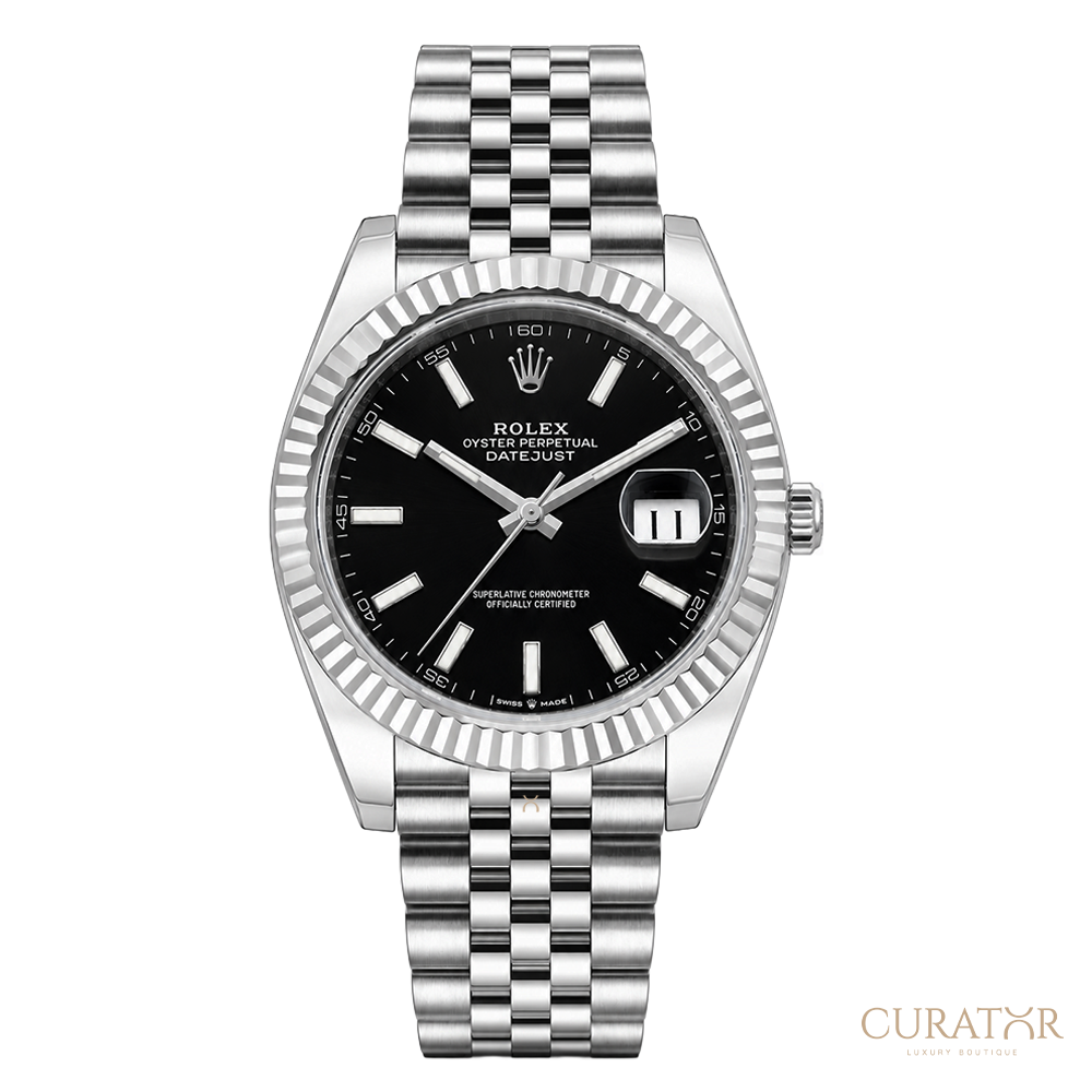 Rolex Datejust 41 Black Dial Jubilee Watch