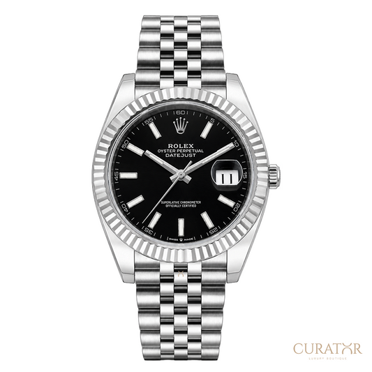 Rolex Datejust 41 Black Dial Jubilee Watch