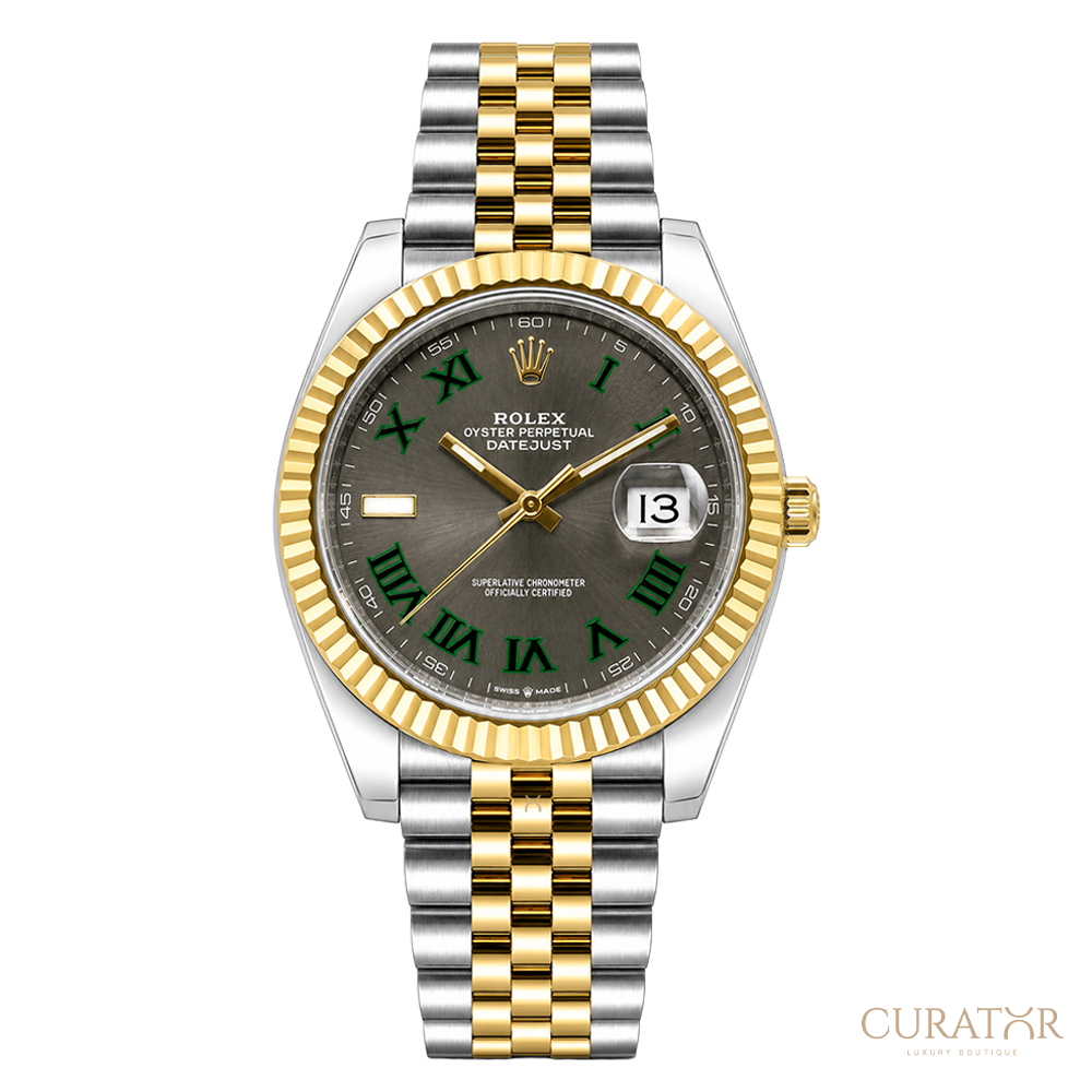 Rolex Datejust 41 Wimbledon Jubilee Gold Steel