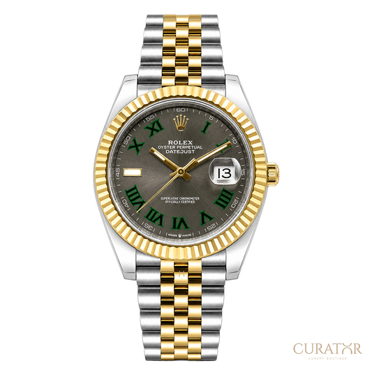 Rolex Datejust 41 Wimbledon Jubilee Gold Steel