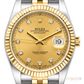 Rolex Datejust 41 Champagne Diamond Dial Watch