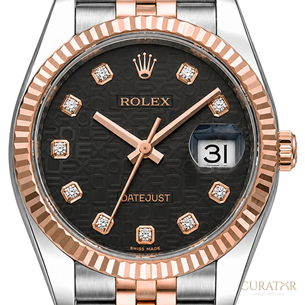 Rolex Datejust 36 Everose Diamond Dial Jubilee