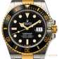 Rolex Submariner Date Steel Gold Black Dial