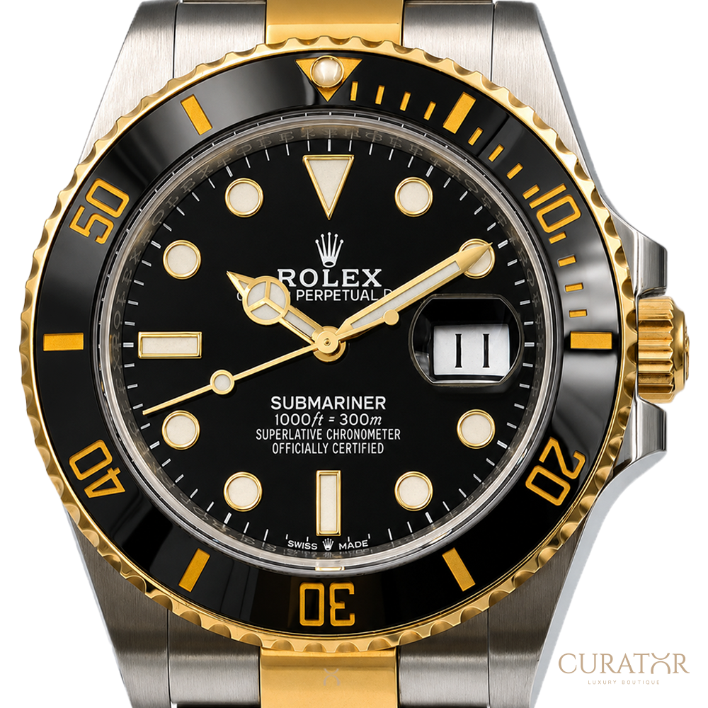 Rolex Submariner Date Steel Gold Black Dial