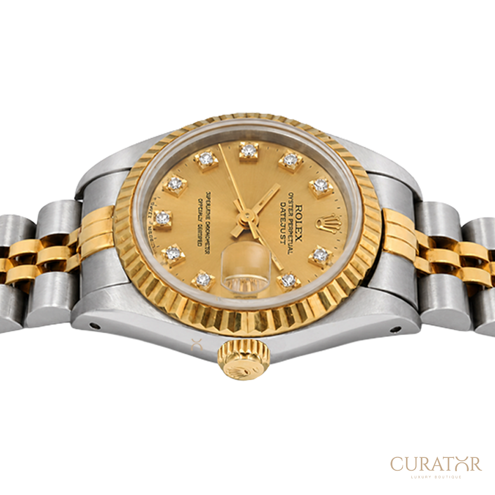 Rolex Lady Datejust Champagne Diamond Dial Jubilee